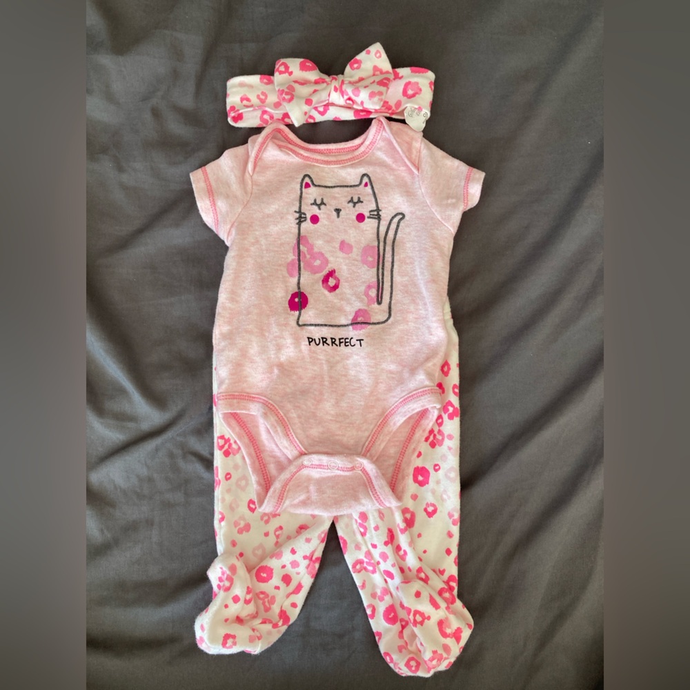 Sterling Baby Matching Onesie, Pants and Headband